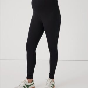 Pact Black Maternity Leggings